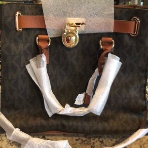 Michael Kors Hamilton MK logo Satchel